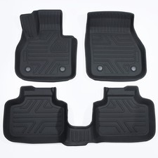 All-weather Car Floor Mats For 2017-2022 Mini Countryman Black Tpe Rubber Liner