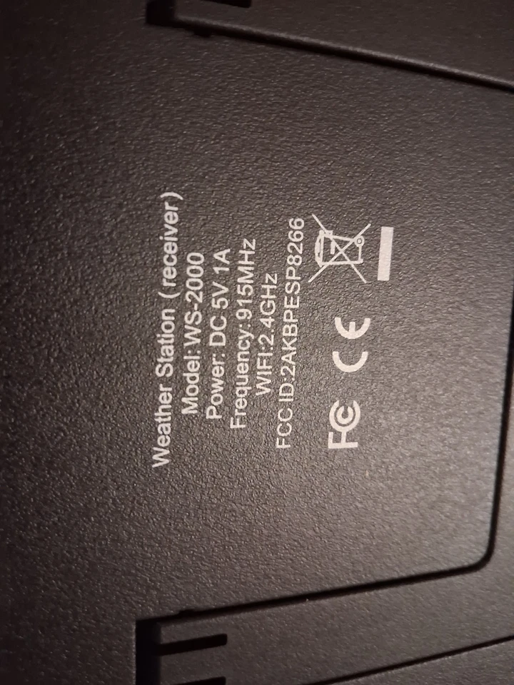 Estación meteorológica doméstica inteligente WS-2000 clima ambiental con monitoreo WiFi Foto 4 de 4