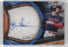 2018 Topps Tribute Tribute Auto Blue 19/150 Bradley Zimmer #TA-BRZ Auto 1v3