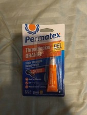 Permatex High Strength Removable Orange Threadlocker Gel 0.18 oz Seals