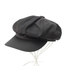 PRADA recycled polyamide Rinylon Triangle Logo Hat Casquette 1HC551 black