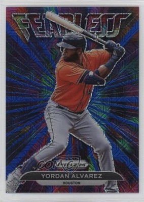 2022 Panini Prizm Fearless Blue Mojo Prizm 198/199 Yordan Alvarez #FL-16 0l1