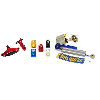 Ducabike Ducati Hypermotard 698 Mono / RVE Ohlins Lenkungsdämpfer Kit - Rot