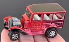 Vintage Hot Wheels Redline 1969 LIGHTER Red Classic ’31 Ford Woody - SCREAMING!!