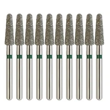 Dental Diamond Burs FG 856/025C Round End Taper Coarse Grit Green Friction Grip