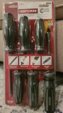 Craftsman Extreme Grip 6 Piece Diamond Tip Screwdriver Set - Broken Packaging
