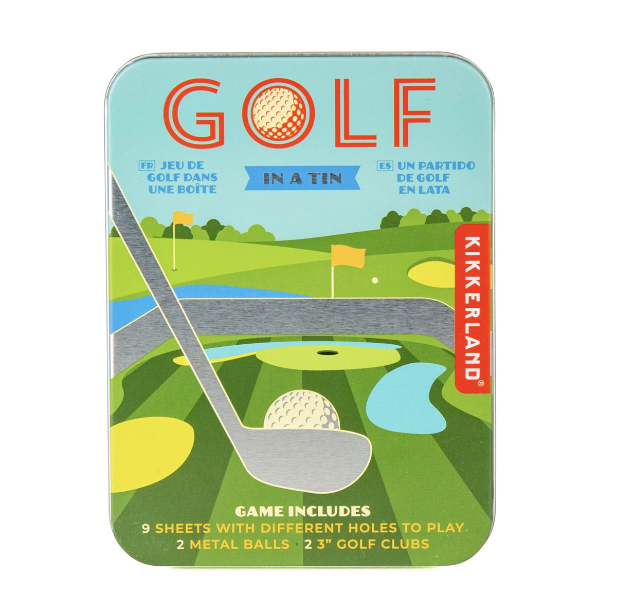 Mini Golf Game in a Tin Novelty Gift by Kikkerland Unique Gift Ideas for Men