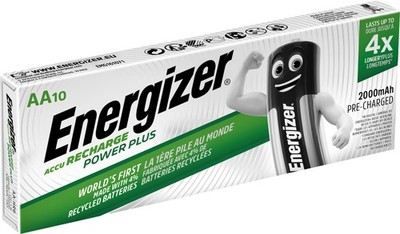 Energizer Akku NiMH, Mignon, AA, HR06, 1.2V/2000mAh Power Plus, Pre-charged, Ret