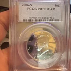 2006-S 50c SILVER PCGS PR70DCAM KENNEDY HALF DOLLAR PROOF DEEP CAMEO PR 70 DC