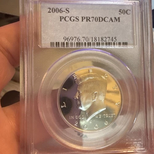 2006-S 50c SILVER PCGS PR70DCAM KENNEDY HALF DOLLAR PROOF DEEP CAMEO PR 70 DC