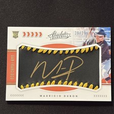 2020 MAURICIO DUBON Panini-Baseball Rookie GOLD Ink SP Auto 25/25 GIANTS 
