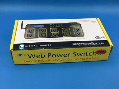 Digital Loggers Web Power Switch Pro 8-Outlet 15A Web Power Controller Open Box