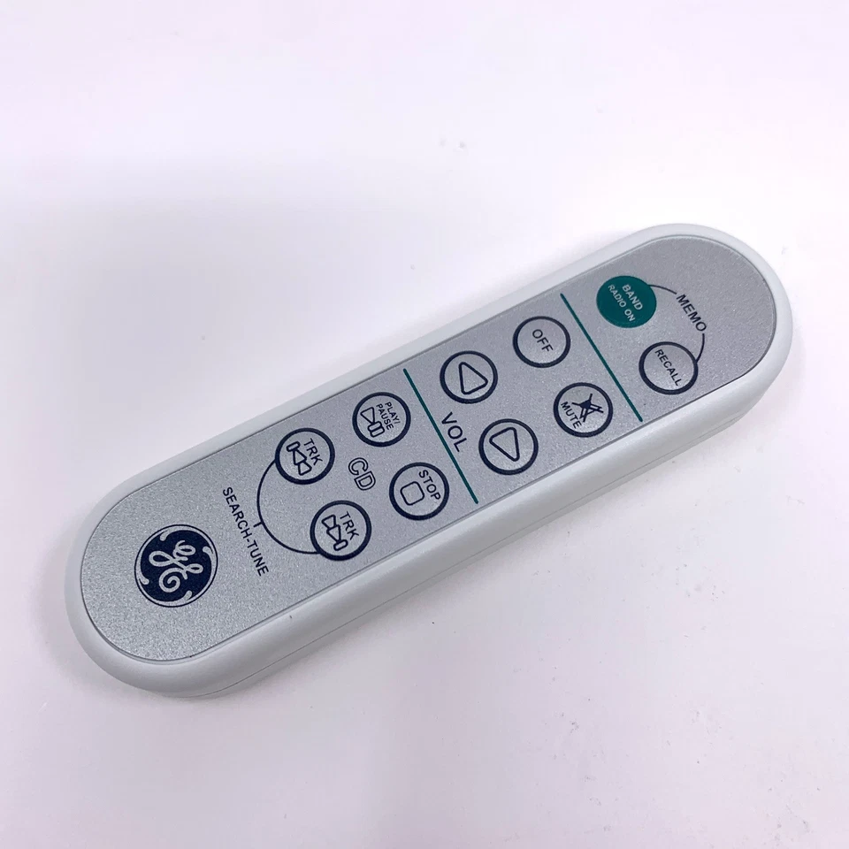 General Electric Remote GE Spacemaker 7-5295A Slim AM FM CD Remote Tested EUC - Image 2 of 4