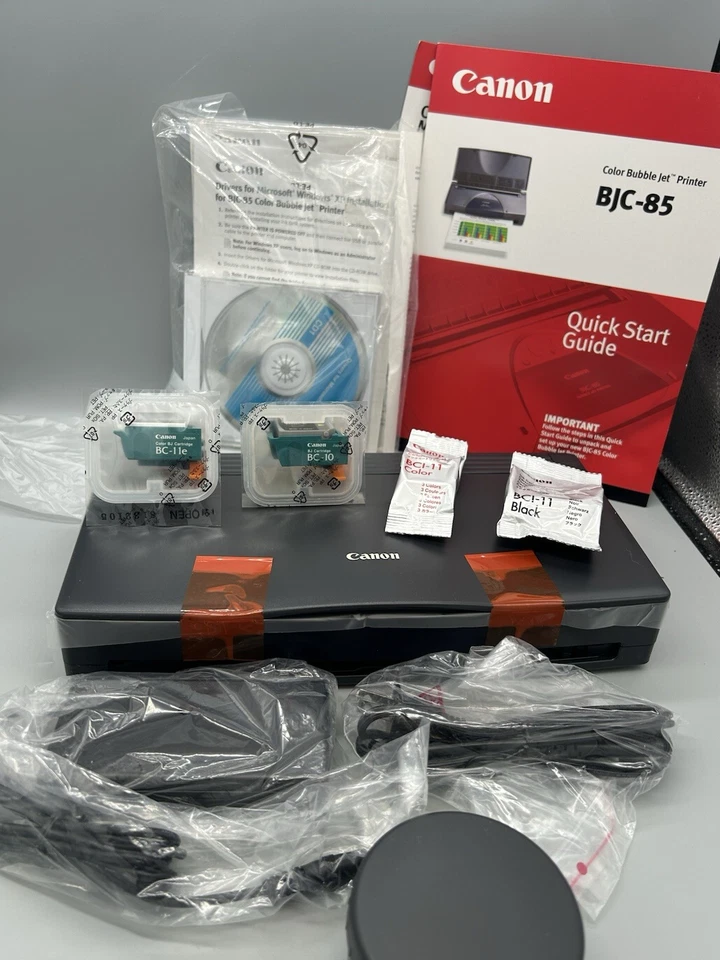 Canon Color Bubble Jet BJC-85 Portable Printer Vintage - Image 2 of 4
