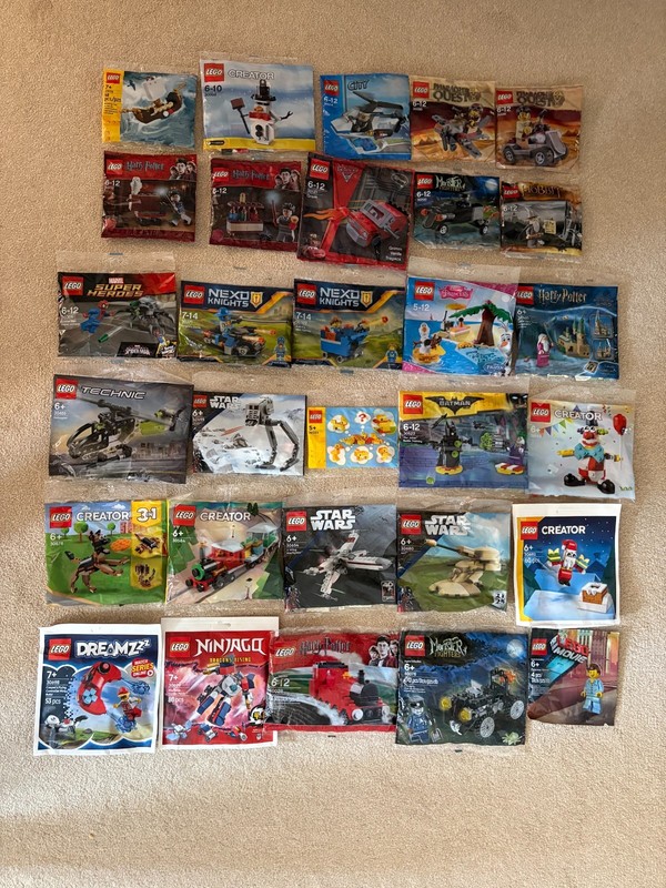 LEGO Polybags - City, Creator, Harry Potter, Nexo Knights, Star Wars and more...