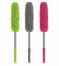 Extendable Microfibre Duster Telescopic Handle Chenille Long Easy Reach 60-96cm