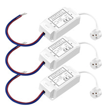 Boxlood LED Driver Transformer 240V - 12V with Bi-Pi Base MR16 Socket, DC 12V 0.