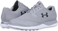 Under Armour Men's UA Tour Tips Knit SL Gray Golf Shoes 3020991-100 Size 8