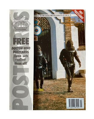 Vintage BBC Doctor Dr Who Magazin Ausgabe Nr. 195 20. Januar 1993 + kostenlose Postkarten
