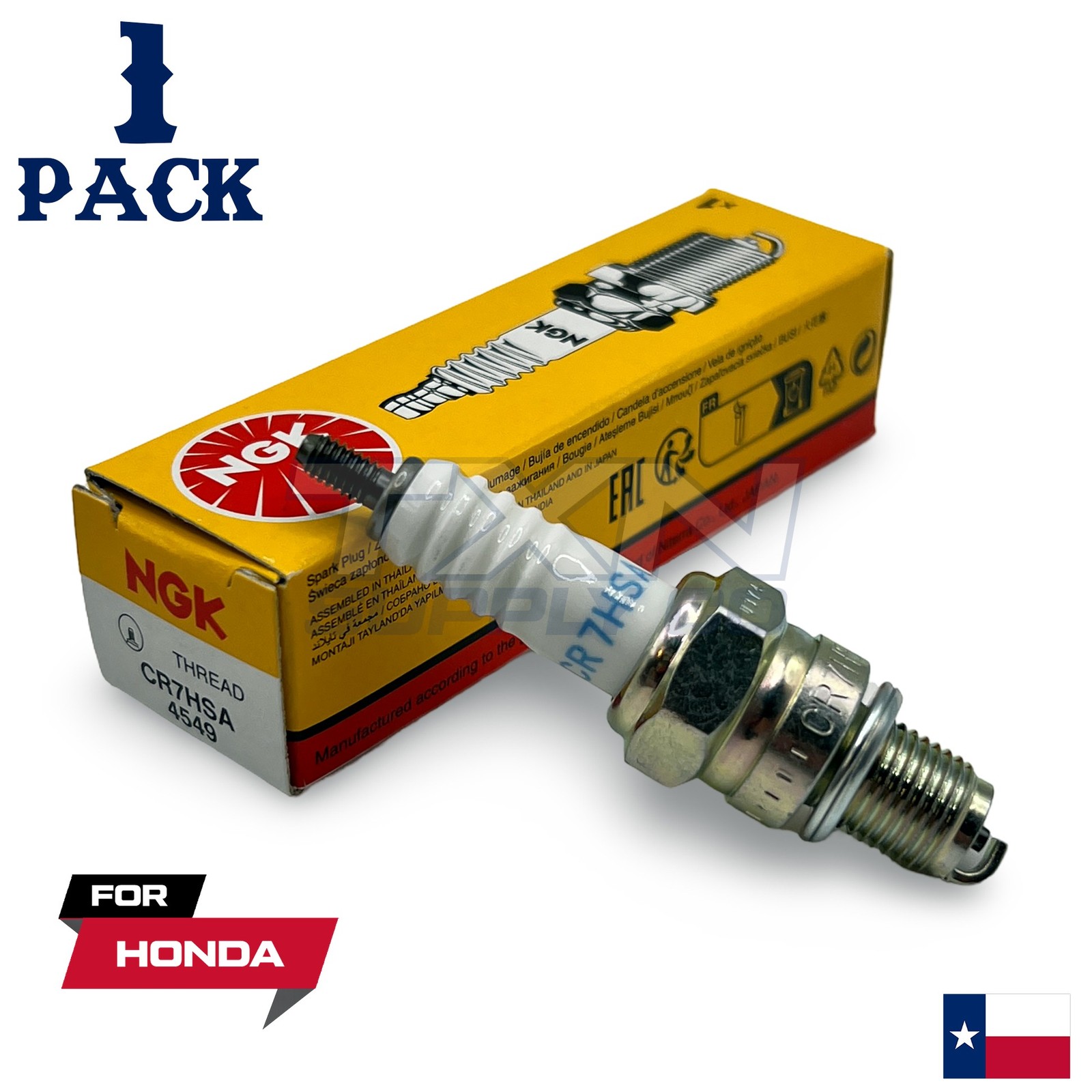 1 NGK Spark Plug - For 2004-2013 CRF 100 F Honda Motorcycle