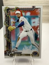 Bobby Witt Jr. 2025 Topps Holiday Santa Hat Image Variation SP #H100 (EM2)