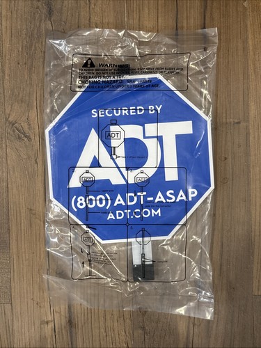 {G} ADT Security Yard Sign 28" Aluminum Weatherproof  NEW