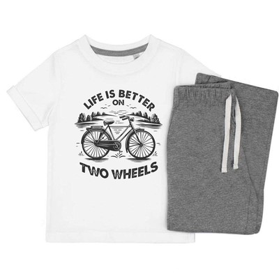 Kinder Nachtwäsche-/Pyjama-Set ''Life Is Better On Two Wheels'' (KP049787)