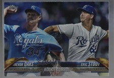 2018 Topps Update Rookie Combos Rainbow Foil Trevor Oaks Eric Stout #US56 8k4