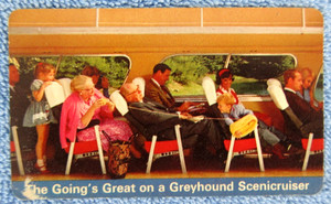 Vintage 1968 Greyhound Bus Sceniccruiser Wallet Pocket Calendar