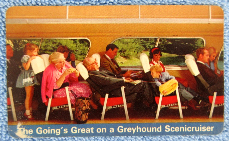 Vintage 1968 Greyhound Bus Sceniccruiser Wallet Pocket Calendar