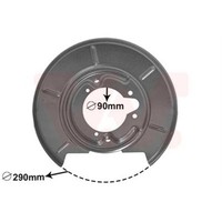 VAN Wezel Spritzblech Bremsscheibe Hinten Rechts FüR BMW 3Er Compact 0620374