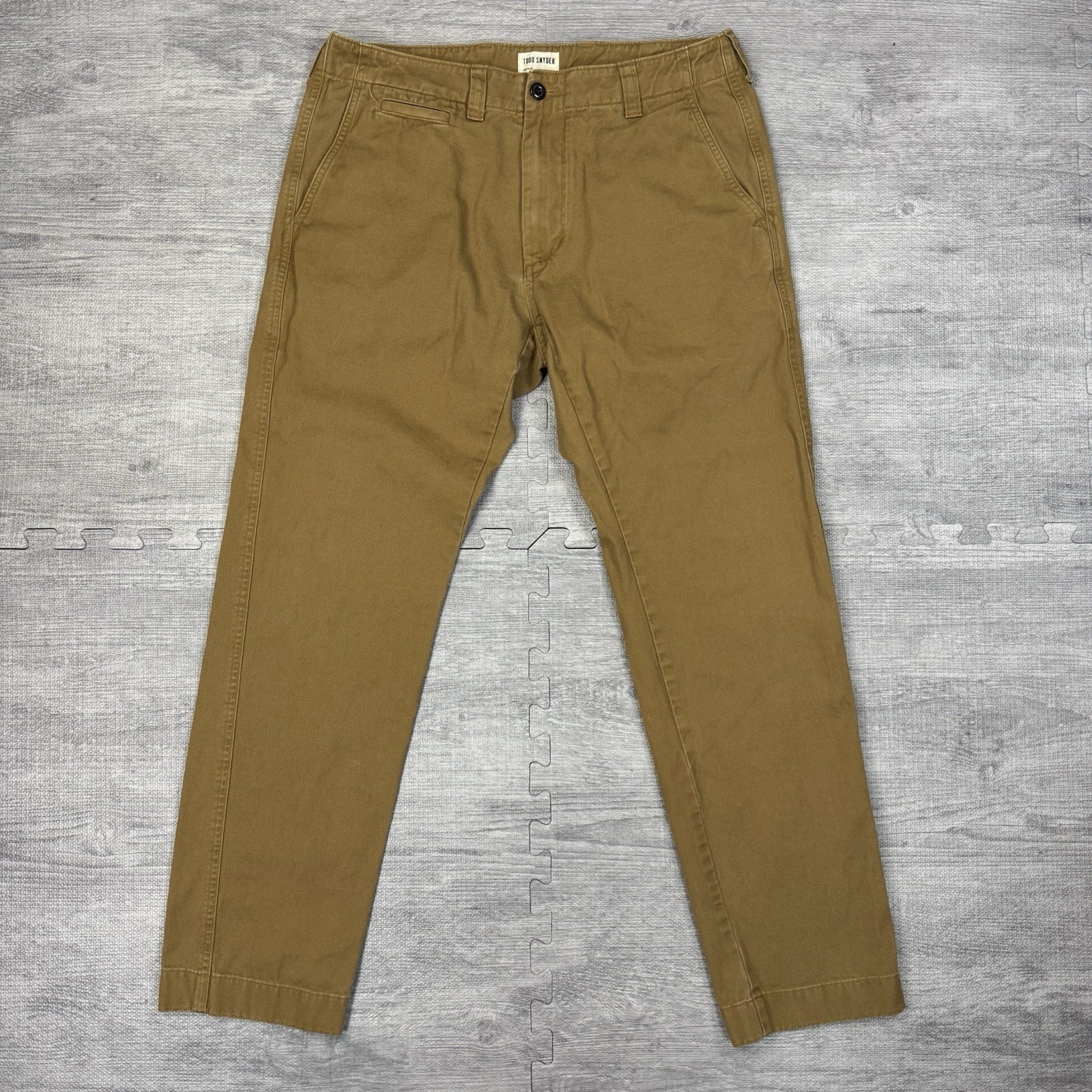 Todd Snyder Straight Fit Chino Pants Men's Size 33x32 (32x30) Brown Cotton 100%
