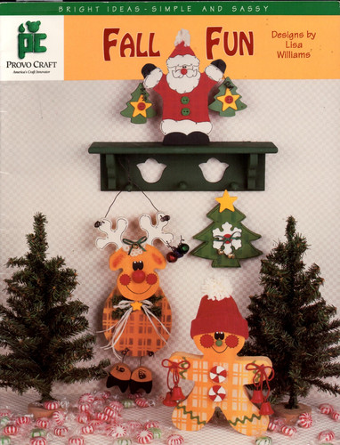 FALL FUN Wood Craft Painting Book Designed Lisa Williams Provo Craft Ghost Santa