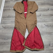 Vintage Big Ben Wrangler Coveralls XXL Regular USA Brown Duck Insulated Workwear