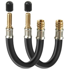 2pcs Valve Stem Extenders, Flexible Tire Valve Extender and Tire Valve Extens...