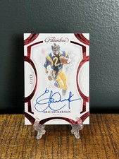 2025 Panini - Flawless Football Frame Signatures #FF-EDN Eric Dickerson Ruby /15