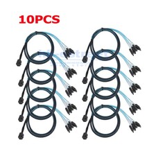 10PCS SFF-8643 Mini SAS to 4x SATA 7-Pin HDD 6Gb/s RAID Server Cable 0.5m
