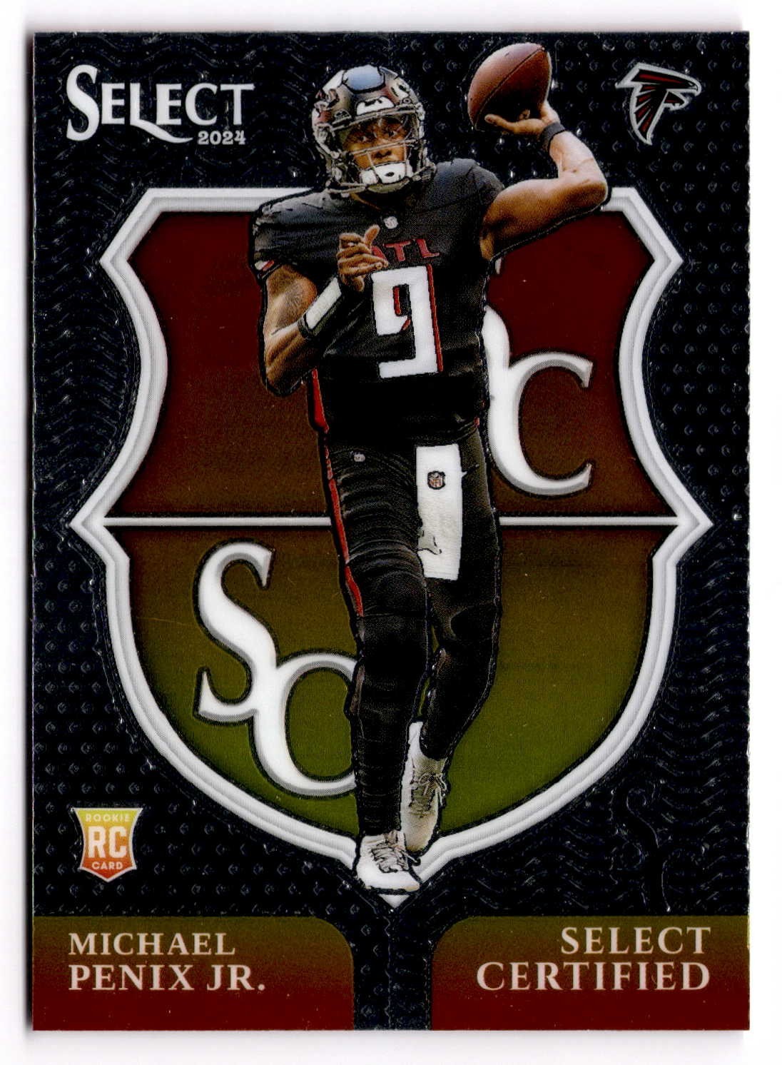 2024 Panini Select - Select Certified Rookies Michael Penix Jr. #9 (RC) Falcons