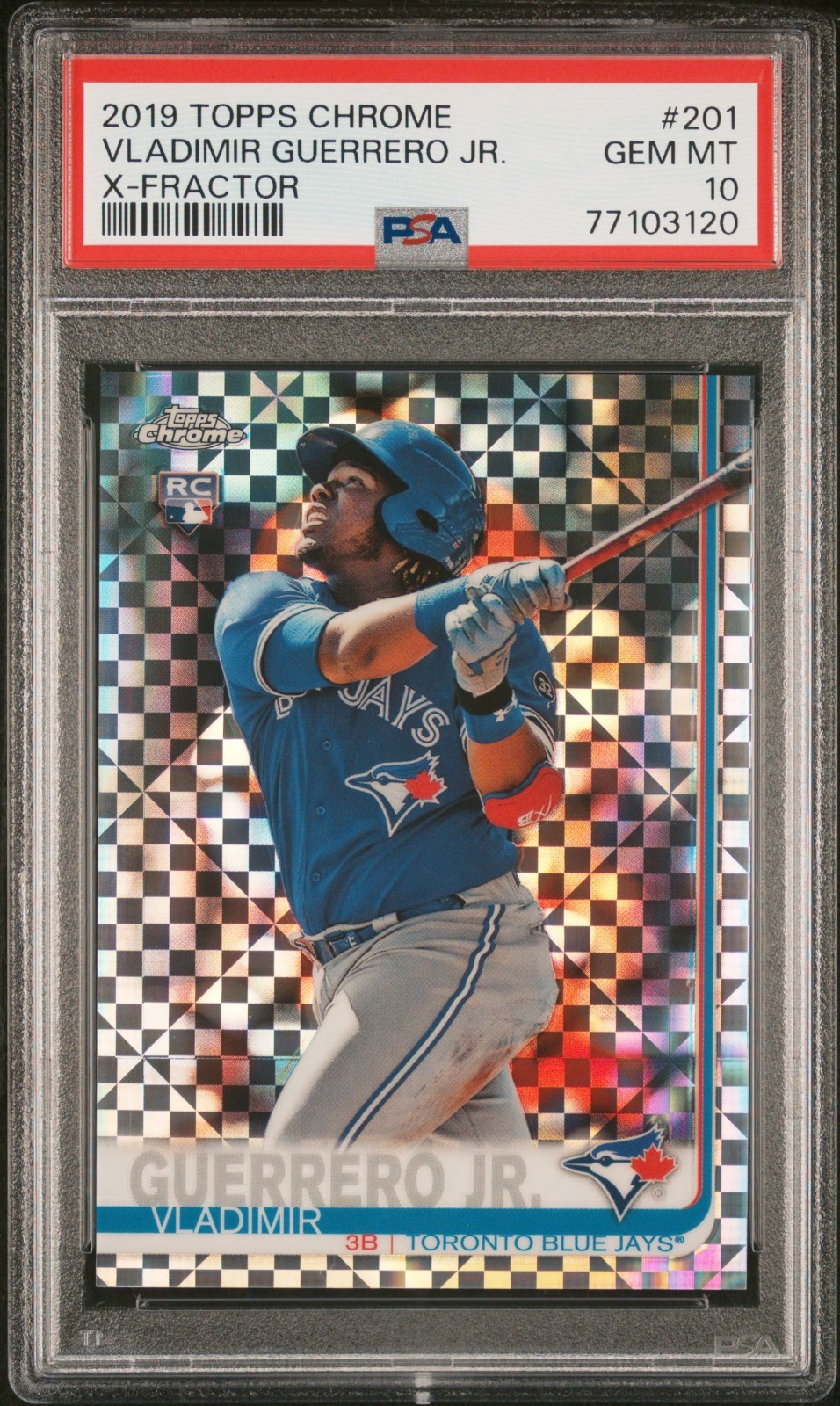 2019 Topps Chrome VLADIMIR GUERRERO JR Xfractor X-fractor PSA 10 Rookie RC #201
