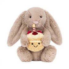 31CM Bashful Birthday Bunny Beige Cute Soft Stuffed Gifts Jellcat Animal Toy