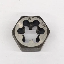 M16 x 1.25 Hex Die Metric Carbon Steel - 16mm x 1.25mm