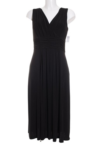 Robe Trapèze Noire Sarah Pacini Taille 34 – Élégante, Col Bateau, Pli Poitrine