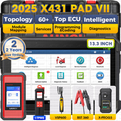 2025 LAUNCH X431 PAD VII ELITE PAD 7 PRO Diagnostic Scan Key Programming Coding
