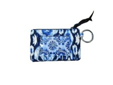 Vera Bradley Fabric Wallet Attached Key Holder Coin Purse