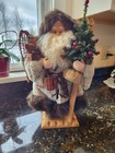 2001 Grandeur Noel Collector’s Edition 16” Fabric Santa Country Snow Wool Coat — photo 2