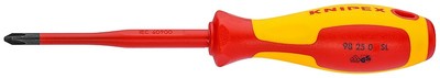 Knipex 98 25 01 SL VDE isolierter Pozi Pozidriv Schraubendreher (schlank) PZ 1 PZ1  