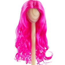 Monique Dark Pink Synthetic Mohair Ginger 7"-8" Doll Wig
