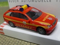 1/87 Busch Mb C-Klasse T Notarzt Fw Dortmund 49154