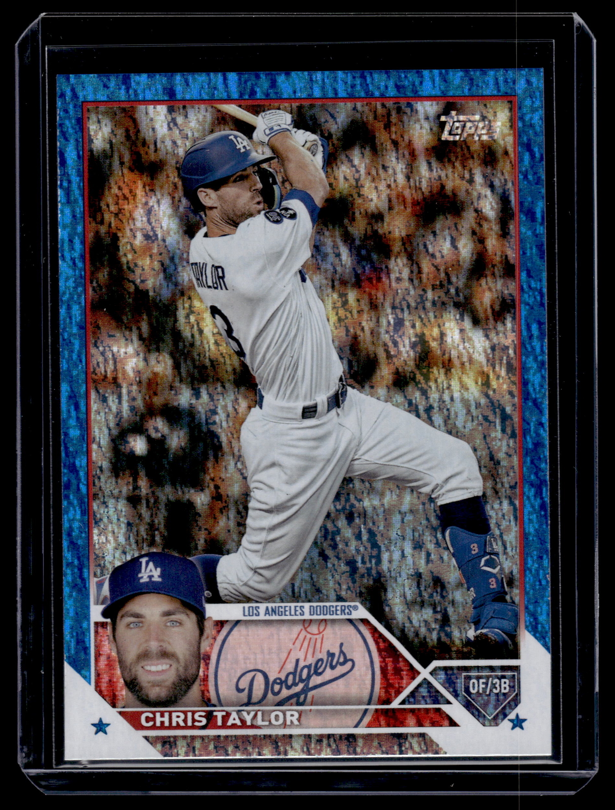 Chris Taylor 2023 Topps Series 2 Baseball Blue Foil Card /999 #562