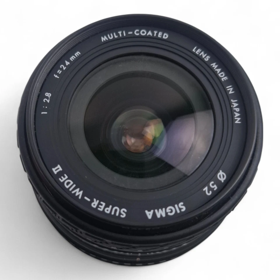 Sigma 24mm f2.8 Macro Super Wide 2 MF Lens for Olympus Canon FD Adapter - Image 2 of 4